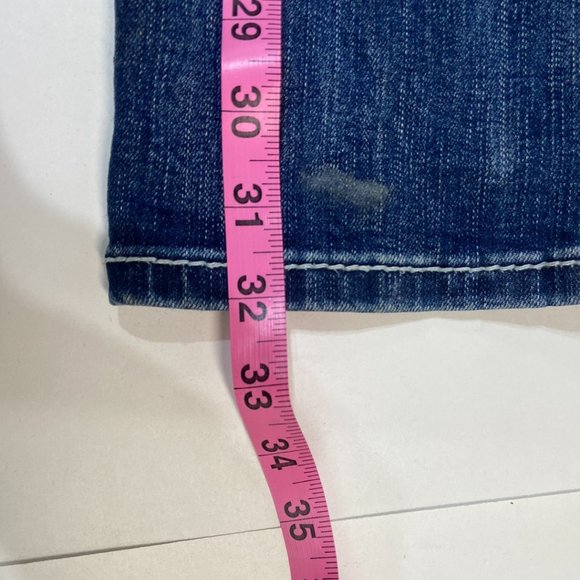 Grace in LA Women's Flared Denim Jeans Dark Washed - Size 30 - Picture 7 of 7